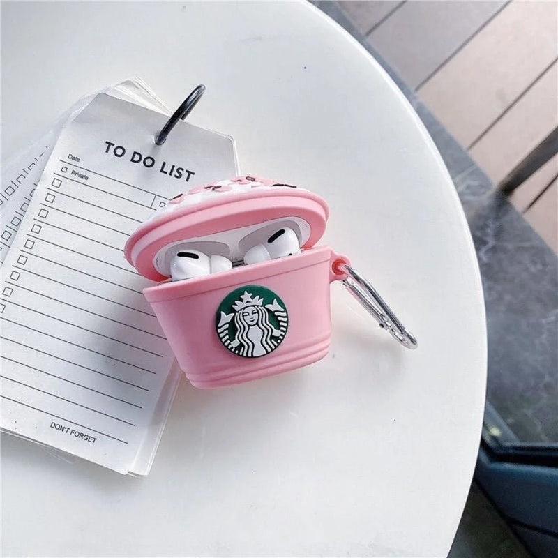 Capinha para Fone de Ouvido Starbucks Pink