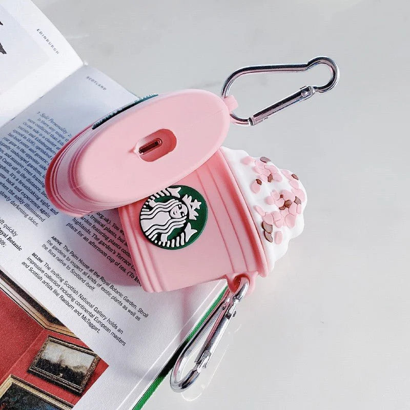 Capinha para Fone de Ouvido Starbucks Pink