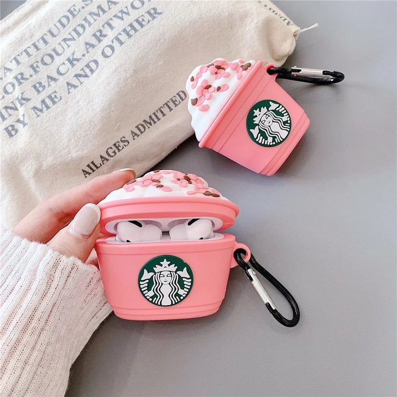 Capinha para Fone de Ouvido Starbucks Pink - AirTec 3