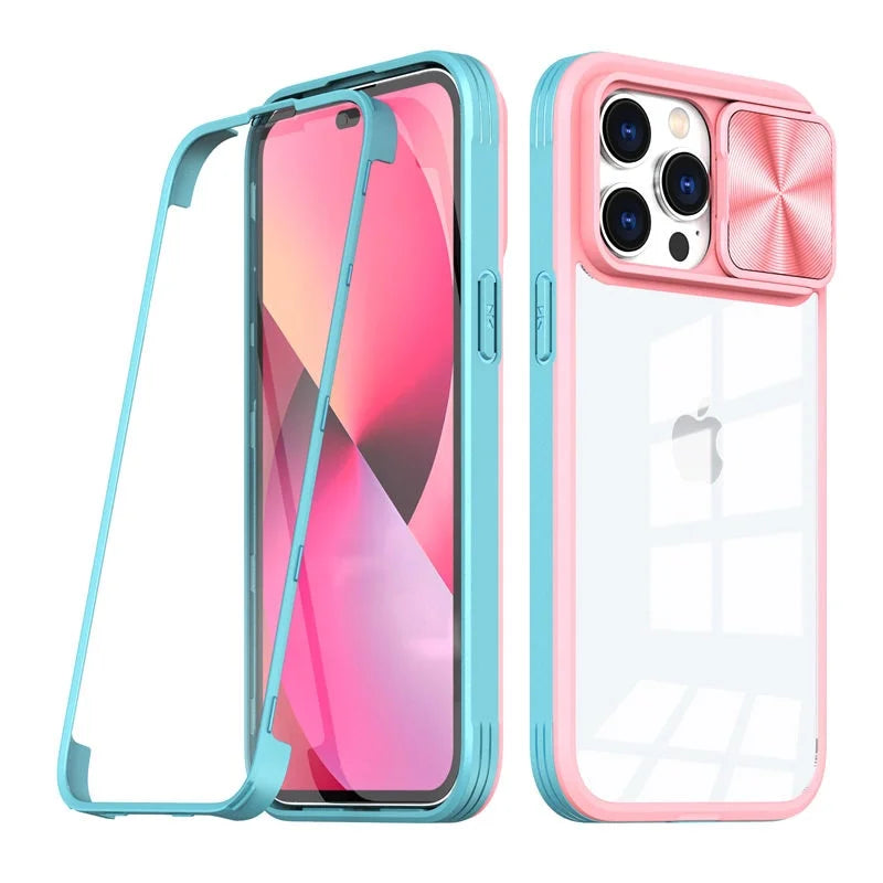 Case 360 Cover - Rosa e Azul / iPhone 14