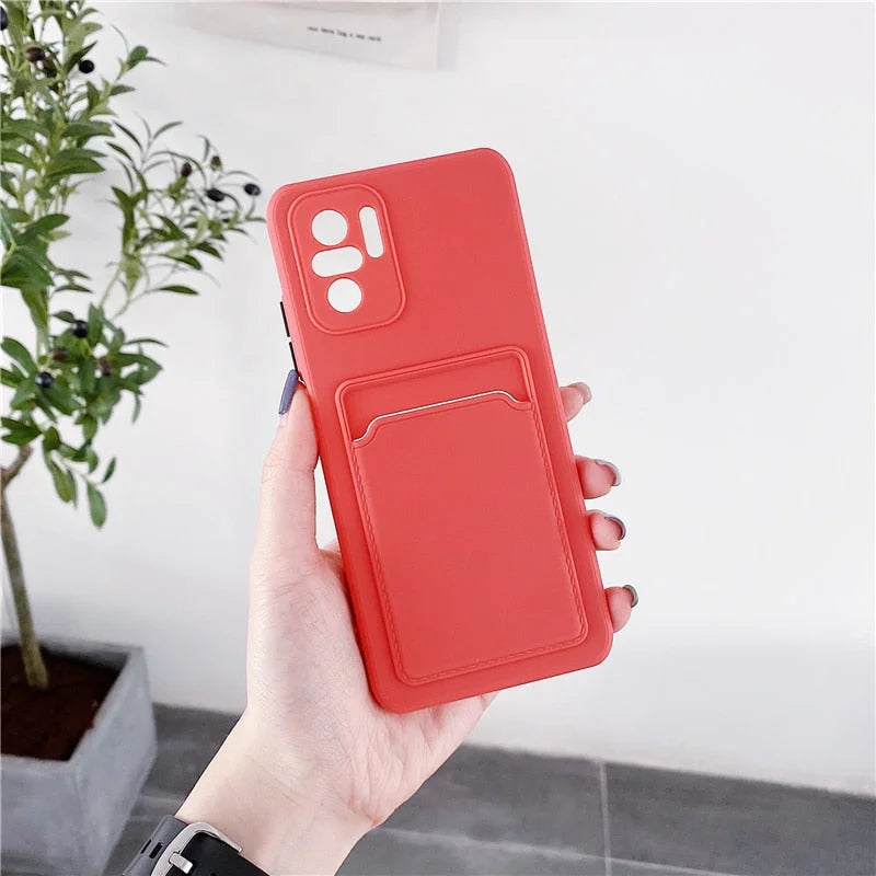 Case Card - Xiaomi Redmi Note 10 4G / Vermelho Camelia