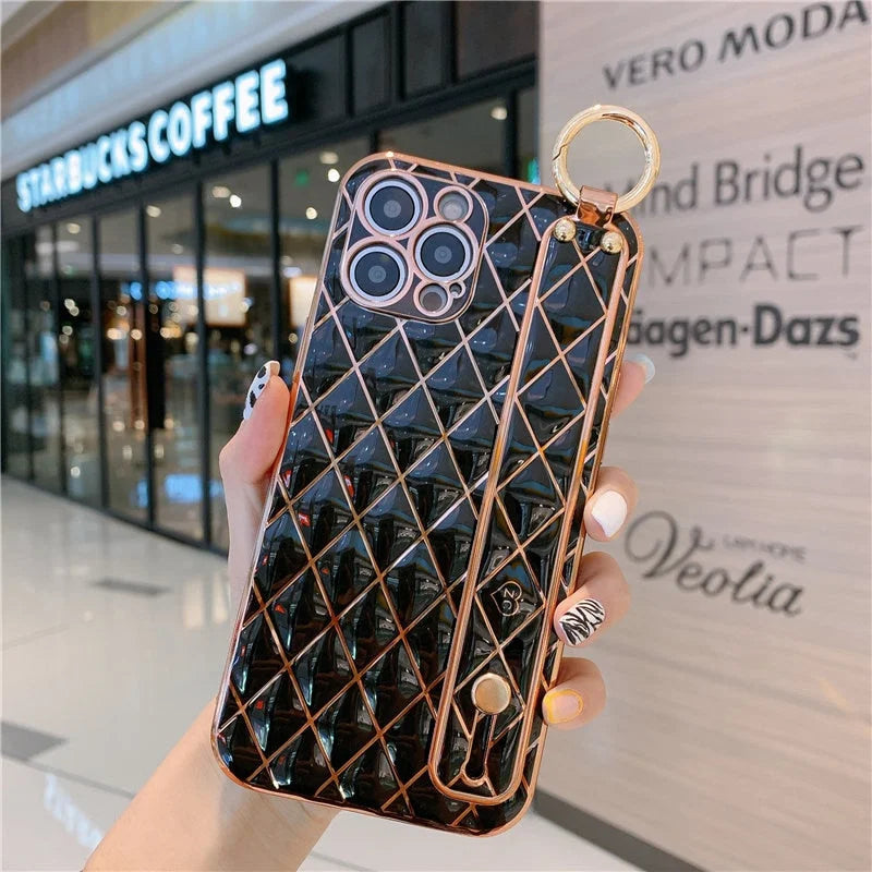 Case Diamond Strap - iPhone 7 e 8 / Preto