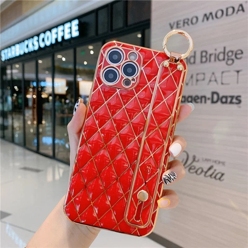 Case Diamond Strap - iPhone 7 e 8 / Vermelho