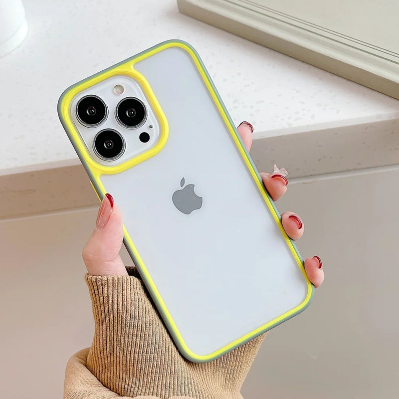 Case Duo Neon - iPhone 14 / Preto e Amarelo