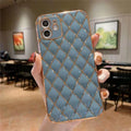 Case Golden Diamond - iPhone 7 e 8 / Azul Acinzentado