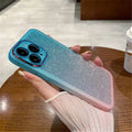 Case Gradient Ultra - iPhone 14 / Glitter Azul e Rosa