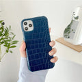 Case Leather Colors - iPhone X e XS / Azul Escuro