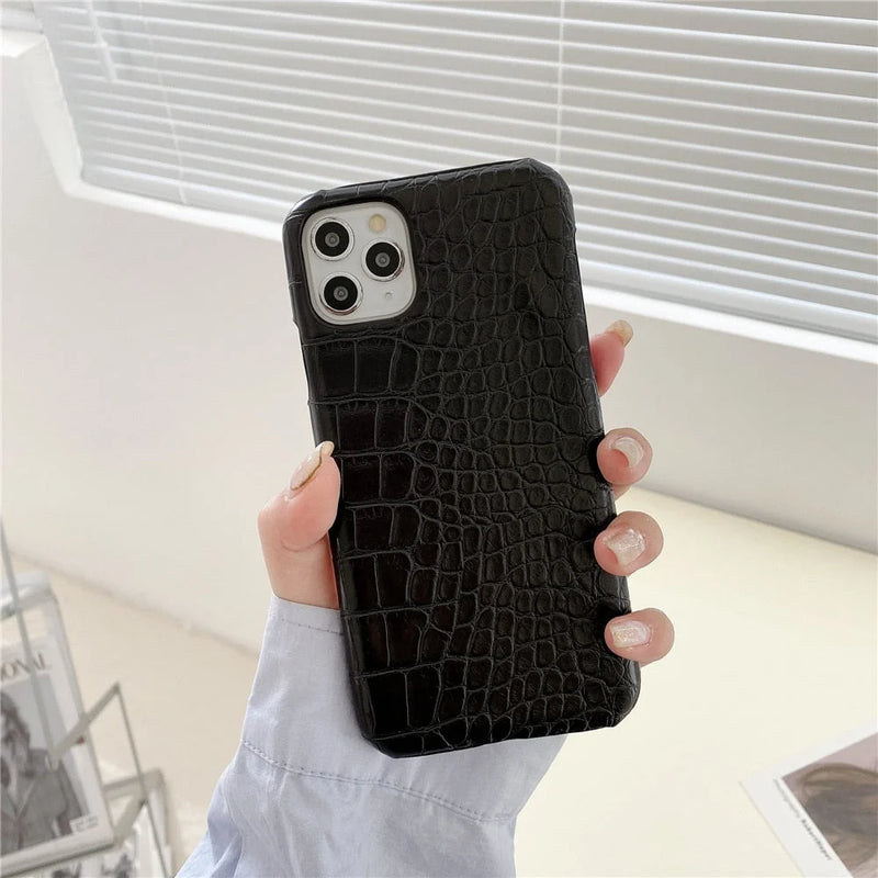 Case Leather Colors - iPhone X e XS / Preto