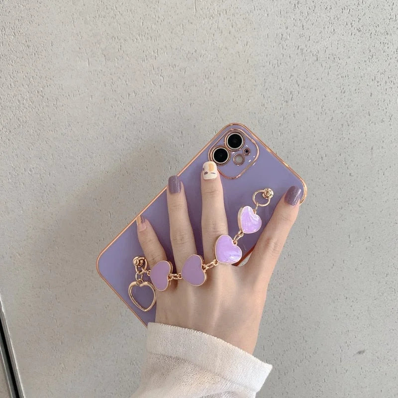 Case Love Chain - iPhone 7 e 8 / Roxo