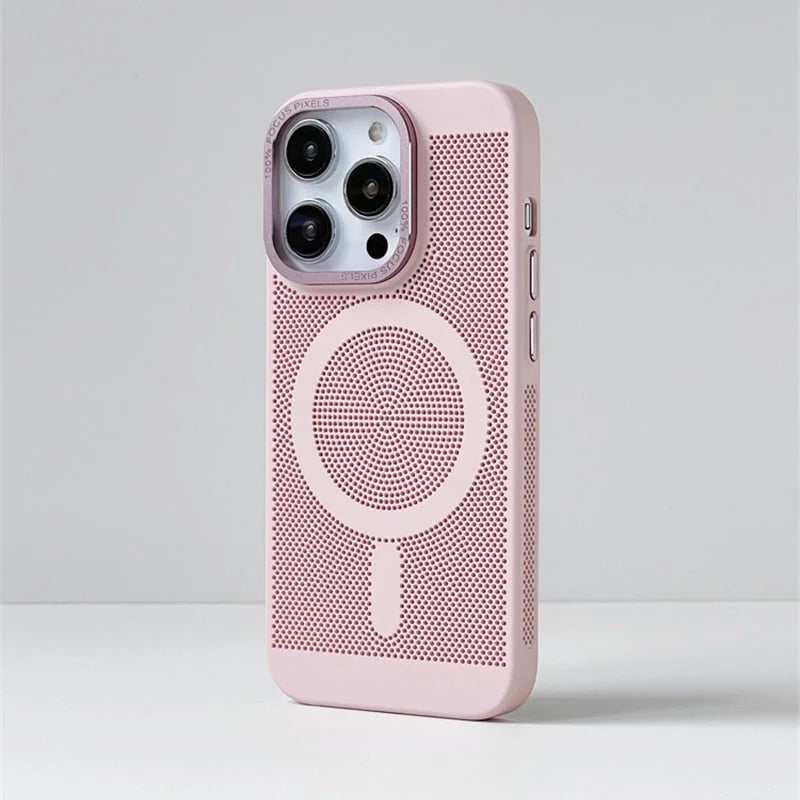 Case Mag Breathe - iPhone 14 / Rosa Claro