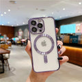 Case Mag Chrome com Proteção nas Câmeras - Roxo / iPhone 15