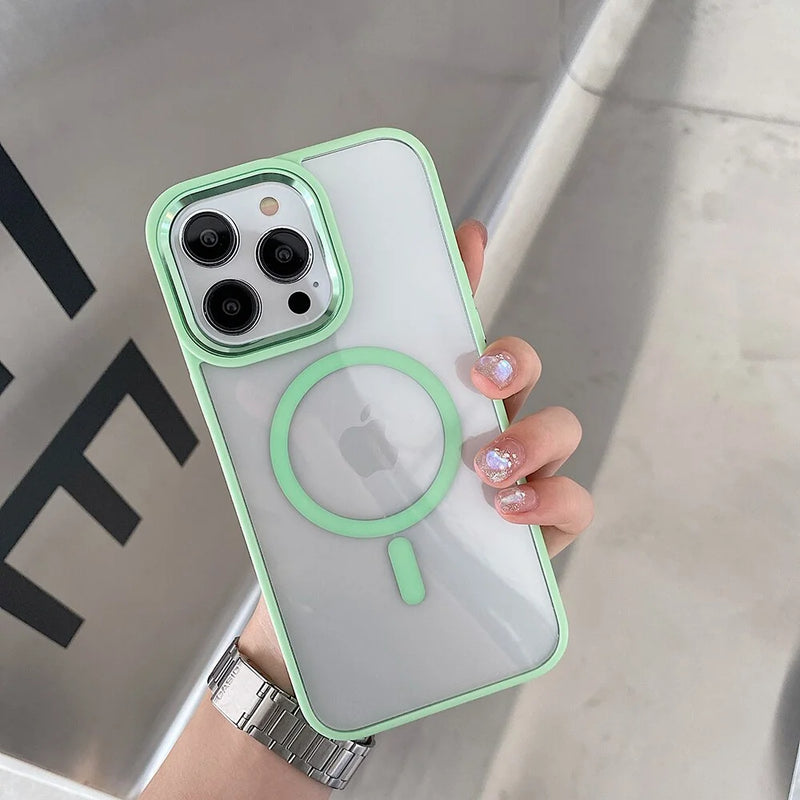 Case Mag Color Fit - Verde Claro / iPhone 15