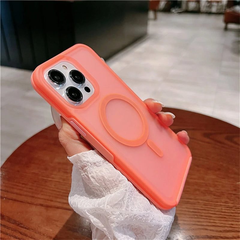 Case Mag Neon - Laranja / iPhone 14