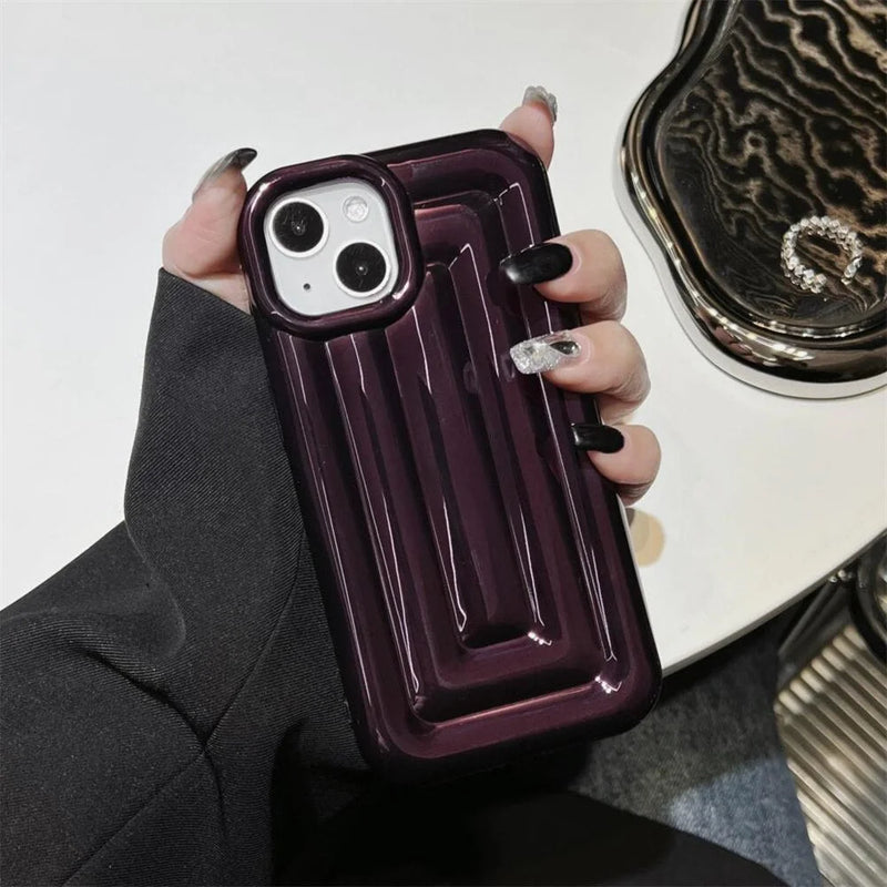 Case Metal Puffer - Roxo / iPhone 14