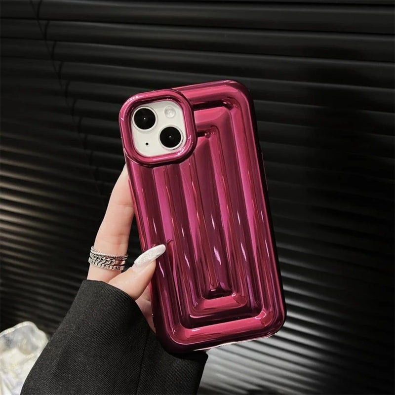 Case Metal Puffer - Vinho / iPhone 14