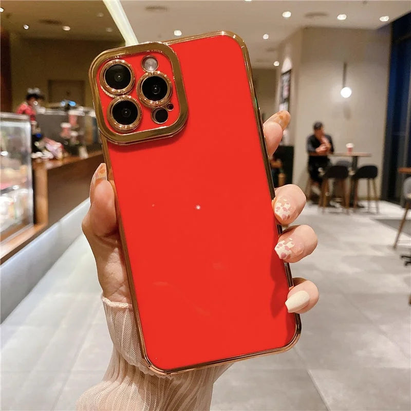 Case Pro Golden - iPhone 13 / Vermelho