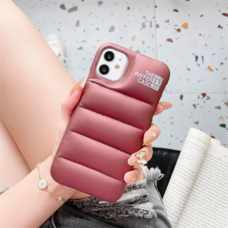 Case Puff - iPhone 7, 8 e SE 2020 / Café