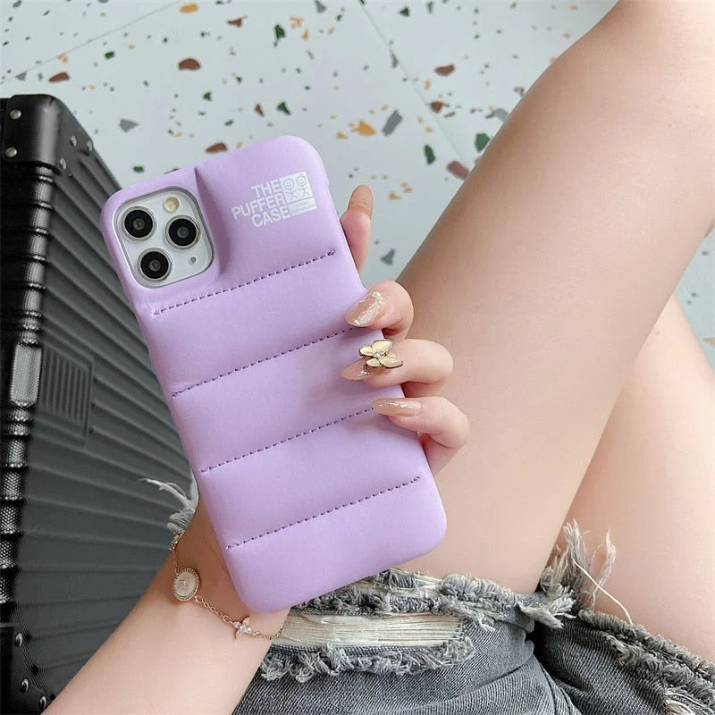 Case Puff - iPhone 7, 8 e SE 2020 / Roxo