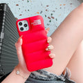 Case Puff - iPhone 7, 8 e SE 2020 / Vermelho