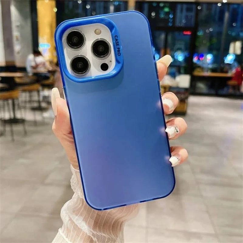 Case Skin Matte - Azul / iPhone 14