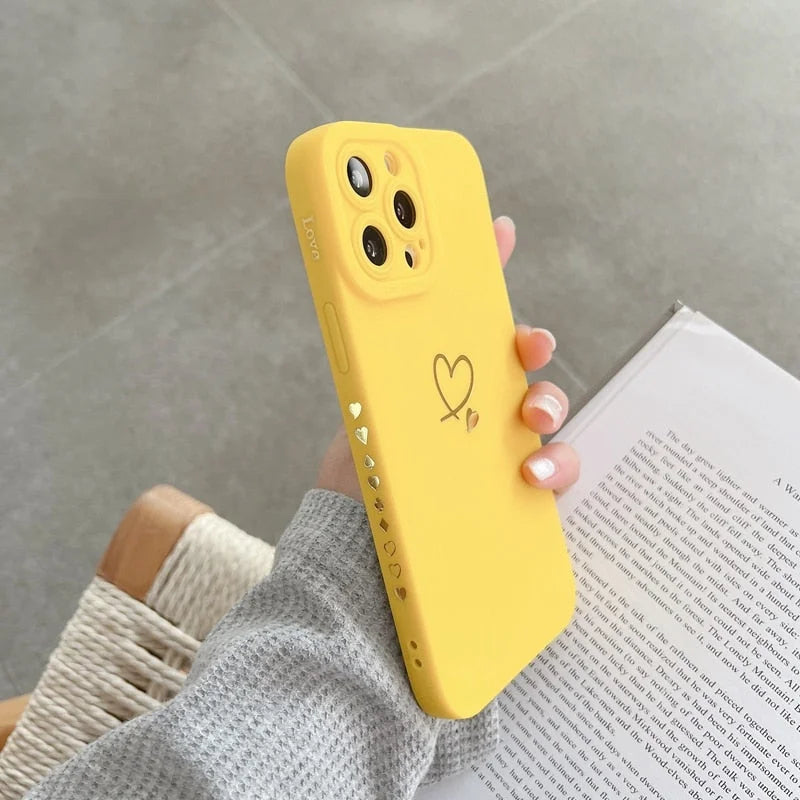 Case Soft Love - Amarelo / iPhone 14