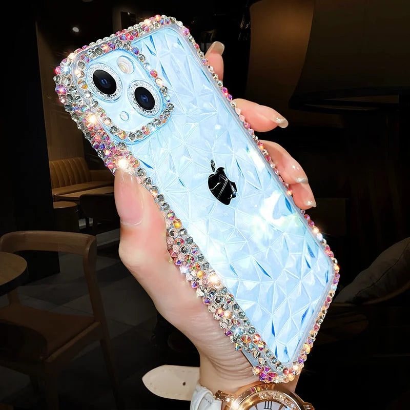 Case Strass - iPhone 7, 8 e SE 2020 / Azul