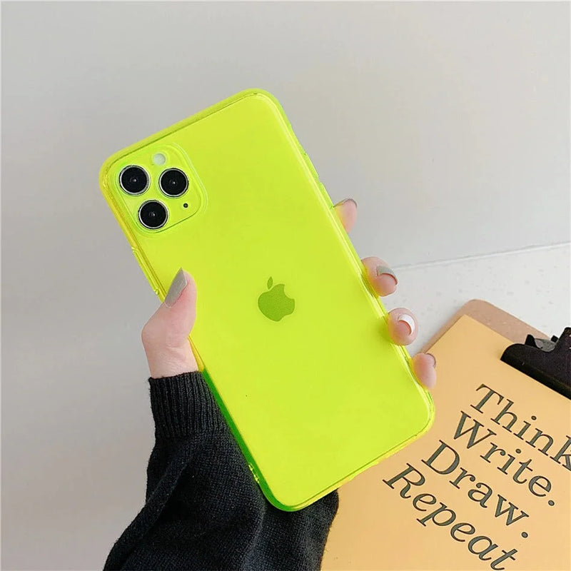 Case Summer - iPhone 7 e 8 / Amarelo Neon