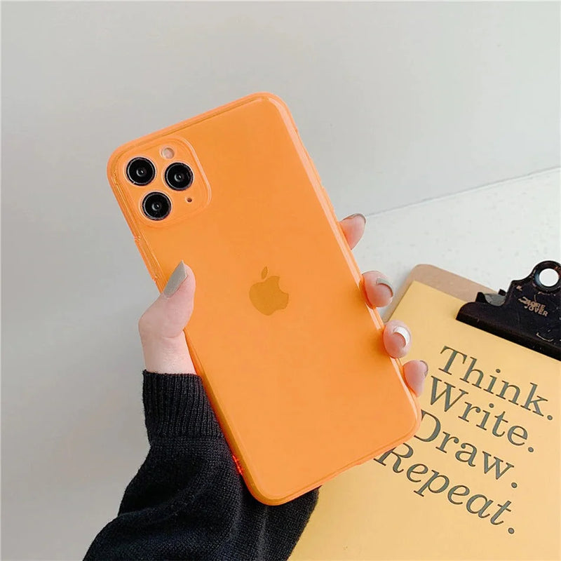 Case Summer - iPhone 7 e 8 / Laranja Neon