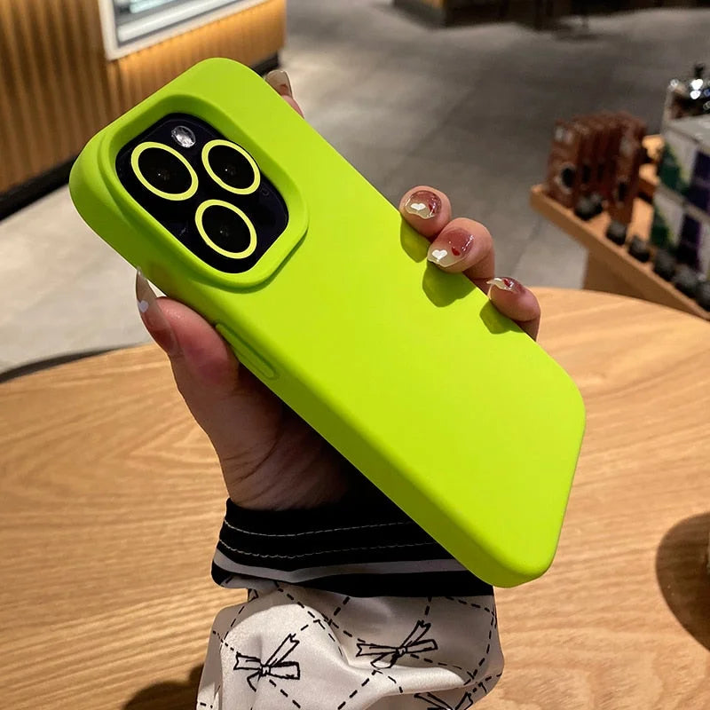 Case Summer Lens - Verde Fluorescente / iPhone 14