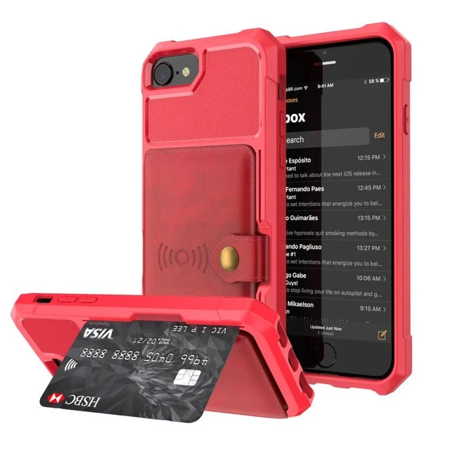 Case Wallet - Vermelho / iPhone 6 e 6s