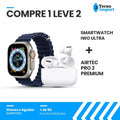 Combo AirTec Pro 2 + Smartwatch Iwo Ultra Compre 1 e Leve