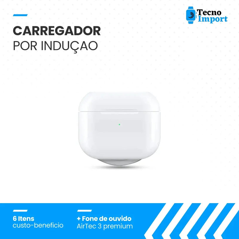 Combo Tecno Caixa de Acessórios 6 em 1 + Fone de Ouvido Bluetooth AirTec 3 Tecno Import