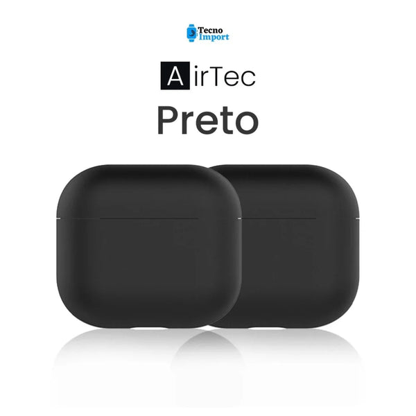 Kit de Capinhas Coloridas para AirPods 3 e Pro - Preto