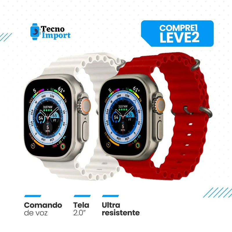 Lançamento Iwo 16 Ultra Series 8 - Compre 1 Leve 2 Prata