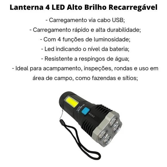 Lanterna Ecoluminar Pro - Ultra Brilho e Resistência GR6