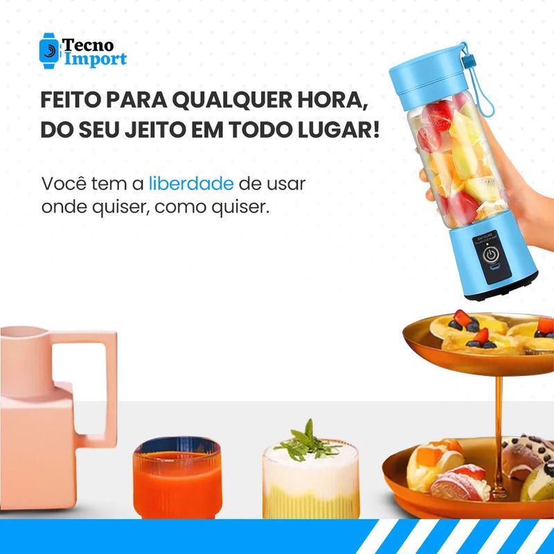 Liquidificador Portátil 6 Lâminas Tecno ®