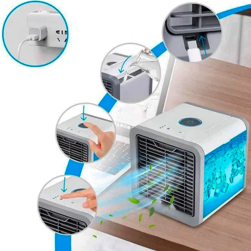 Mini Freeze Air: O Ar Condicionado Portátil 3 em 1