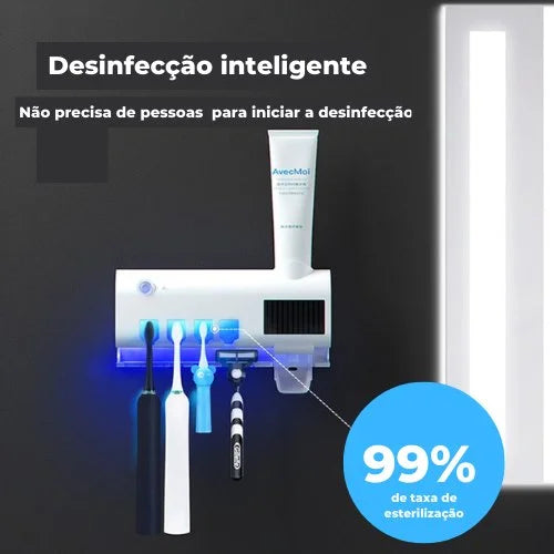 Portegenius UV Porta Escova de Dente eliminador germes