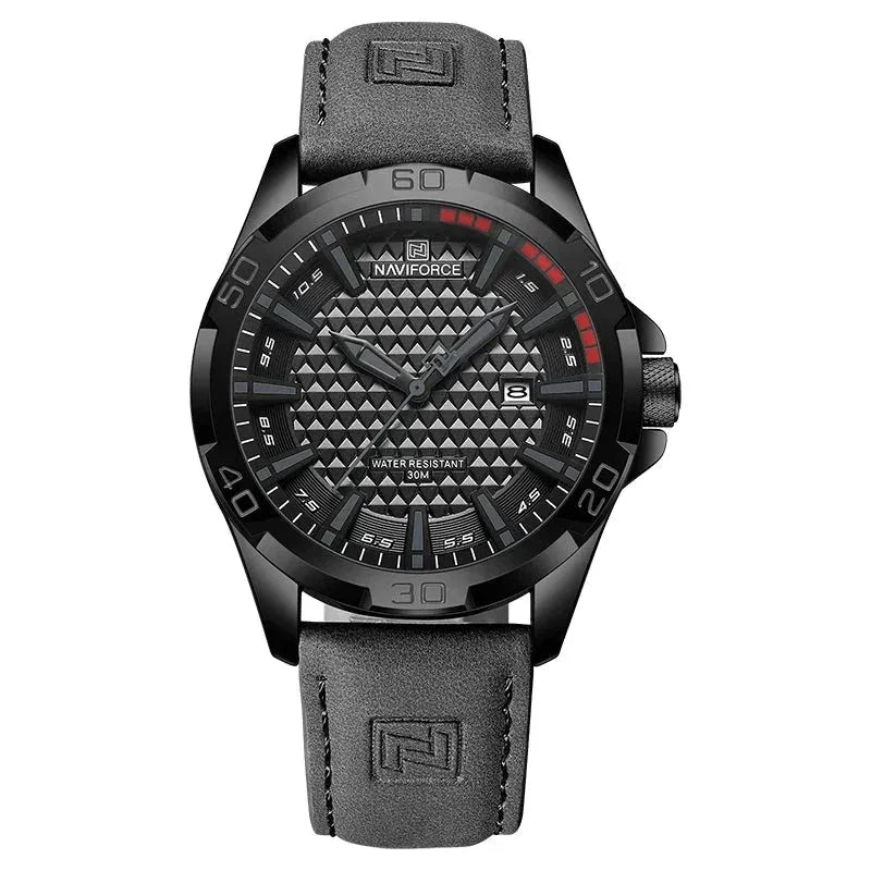 Relógio Masculino Calandra NaviForce - Off Black / Tecno