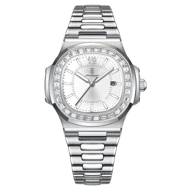 Relógio Masculino Nautilus Diamond - Branco