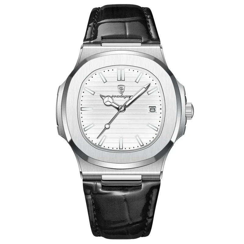 Relógio Masculino Pelle Nautilus 40mm - Prata e Branco