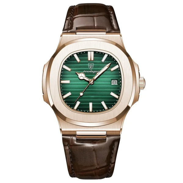 Relógio Masculino Pelle Nautilus 40mm - Rose Gold e Verde