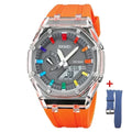 Relógio Unissex Detroit Skmei - Orange - Blue Strap