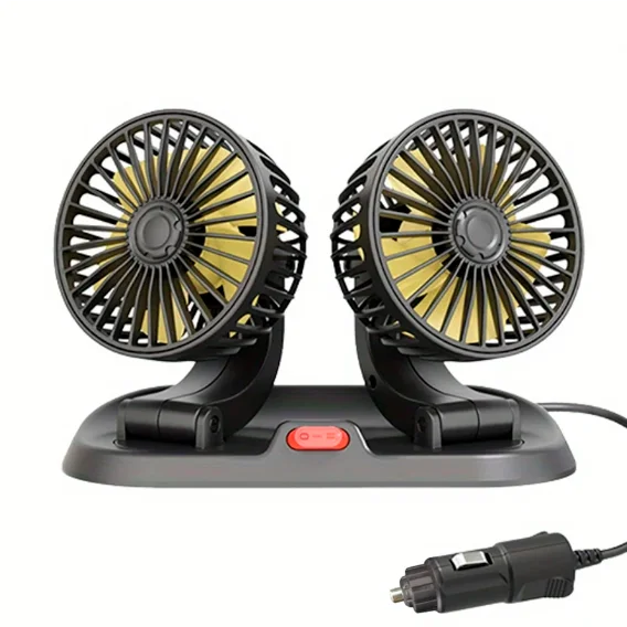 Ventilador Duplo Automotivo 360° [ULTRA POTENTE] - 1