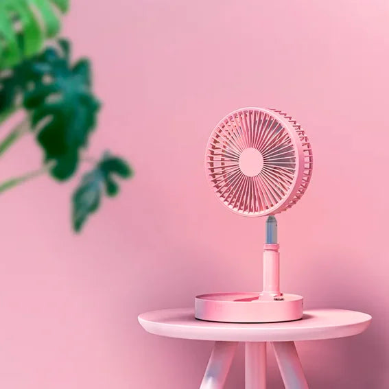 Ventilador Retrátil TurboSplit [ULTRA POTENTE] - Rosa: R$